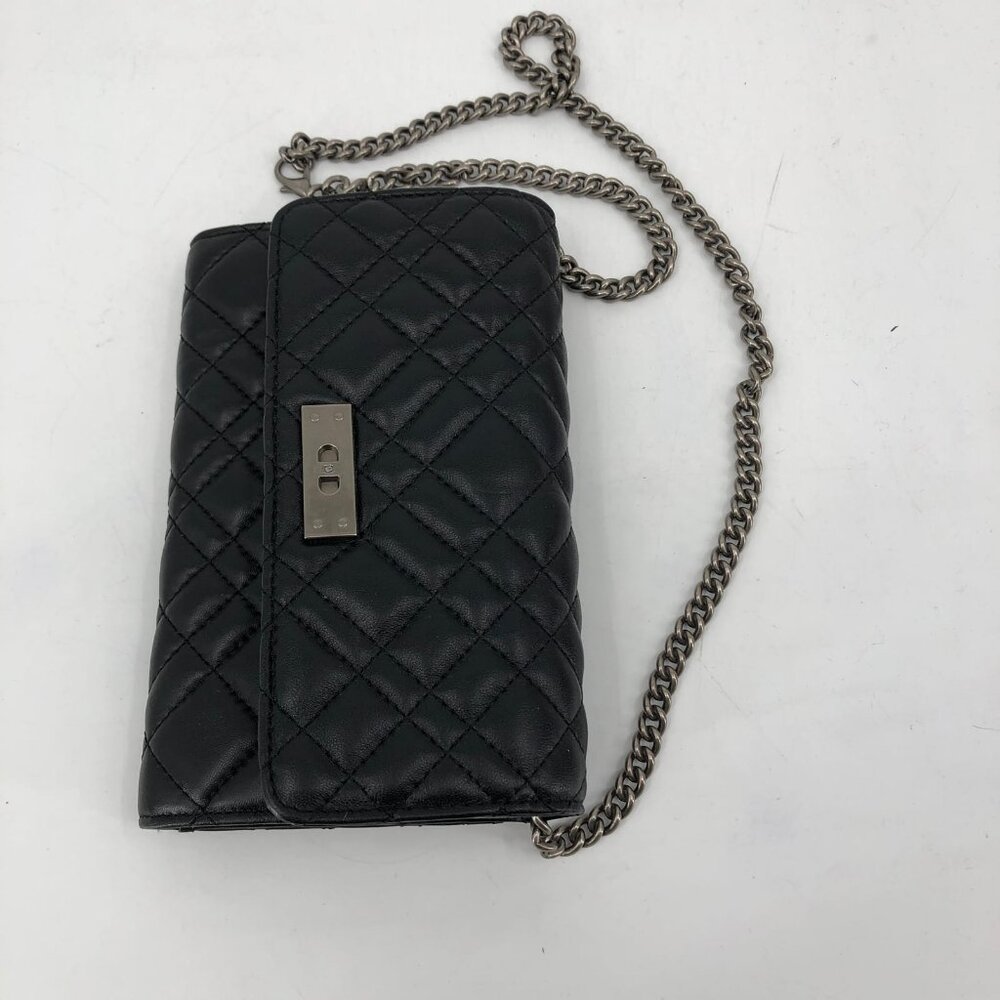 Kurt Geiger Black Classic Shoulder Bag | Silver Hardware - Picture 2 of 7